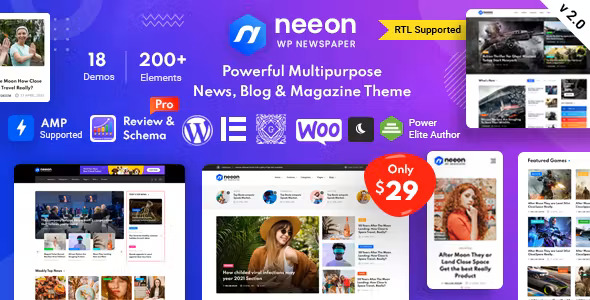 Neeon - WordPress News Magazine Theme